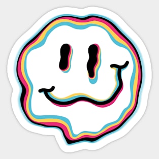 Smiley Tie Dye Sticker